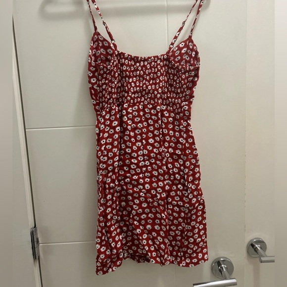 Faithfull The Brand Red Floral Sundress XS - Picture 5 of 9
